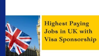 Highest Paying Jobs in UK with Visa Sponsorship