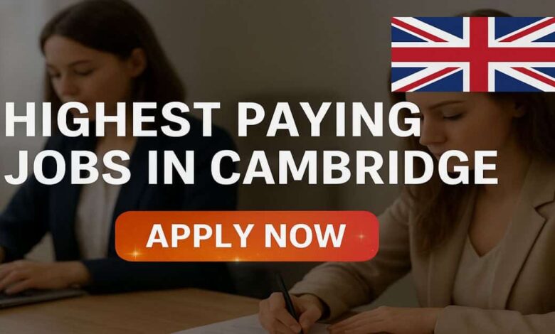 Highest Paying Jobs in Cambridge