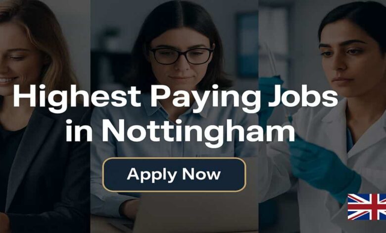 Highest Paying Jobs in Nottingham