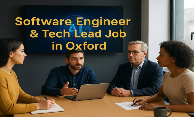 Software Engineer & Tech Lead Job in Oxford