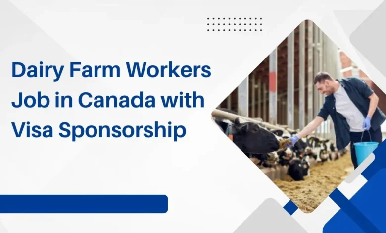 Dairy Farm Workers Job in Canada