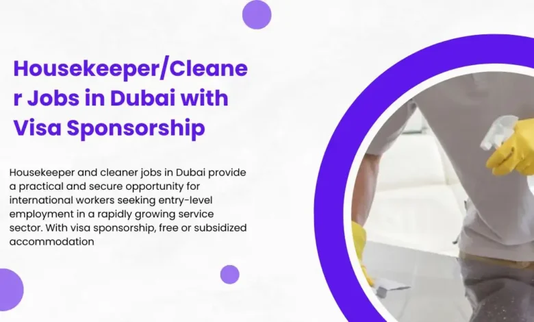 Housekeeper/Cleaner Jobs in Dubai