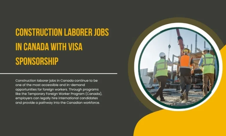 Construction Laborer Jobs in Canada
