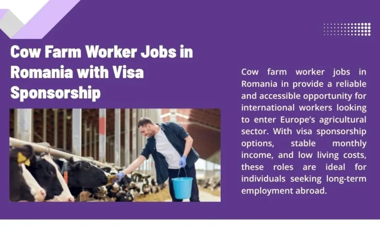 Cow Farm Worker Jobs in Romania