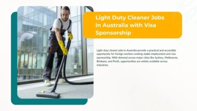 Light Duty Cleaner Jobs in Australia