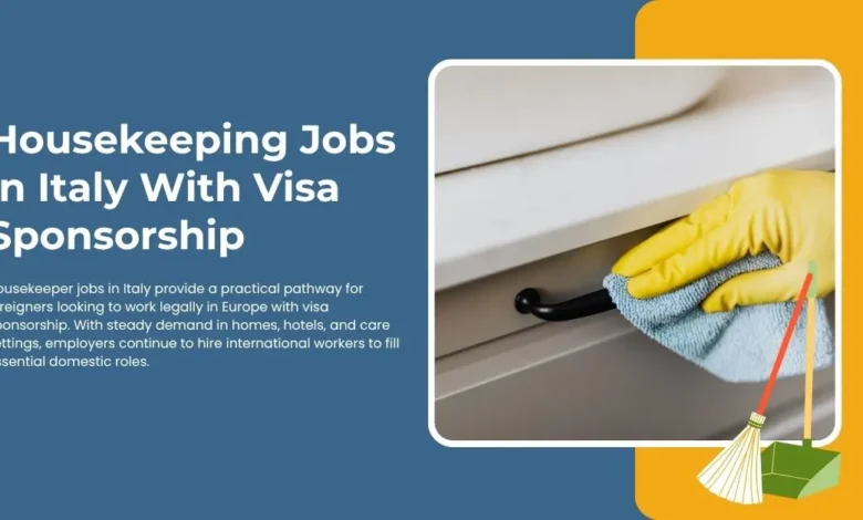 Housekeeping Jobs in Italy