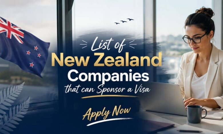 List of New Zealand Companies that can Sponsor a Visa