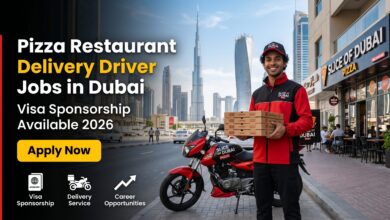 Pizza Restaurant Delivery Driver Jobs in Dubai with Visa Sponsorship 2026